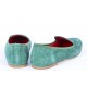 Slippers camoscio con ricamo