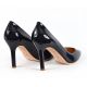 Pumps point-toe in patent leather