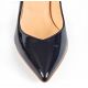 Pumps point-toe in patent leather