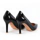 Pumps point-toe in patent leather