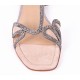 Sandal bicolor with swarovski