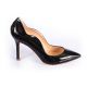 Pumps point-toe in patent leather