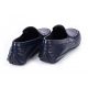 Mocassins cuir perforé