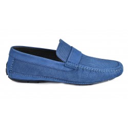 Mocassins Portofino en nubuck perforé