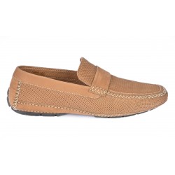 Mocassins Portofino en nubuck perforé