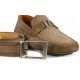 Driving shoes in woven nubuck 