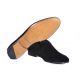 Slippers en velours fond cuir