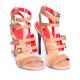 Sandales multi brides cuir