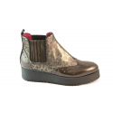 Stivaletto leopardato, zeppa