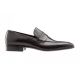 Pointed loafers in leather 