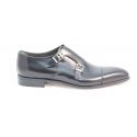 Monk straps in leather