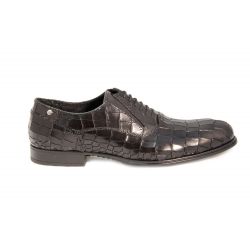 Oxford shoes in printed leather