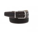 Perforated nubuck belt