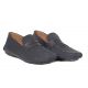 Driving shoes in perforated nubuck