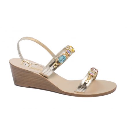 Sandal with stones