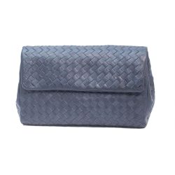 Pochette in pelle intrecciata