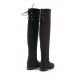 Boots over knee in nubuck