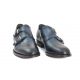 Monk straps brushed leather