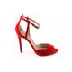 Cesare Paciotti red suede sandal