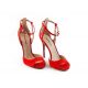 Cesare Paciotti red suede sandal