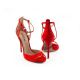 Cesare Paciotti red suede sandal