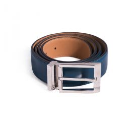 Brushed leather belt