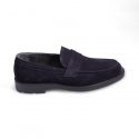 Suede loafer rubber sole