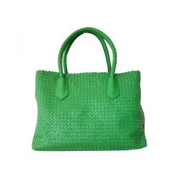 Woven leather Tote bag