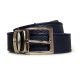 Ceinture en cuir à motif écailles imprimé